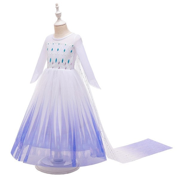 Elsa Frozen Long Sleeve Sequin Dress