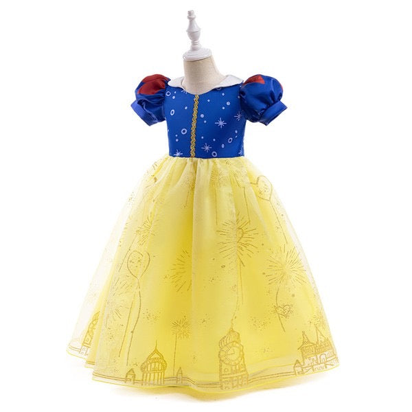Halloween Snow White Bubble Sleeve Gown