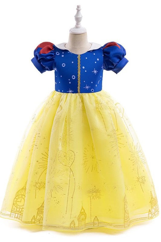 Halloween Snow White Bubble Sleeve Gown