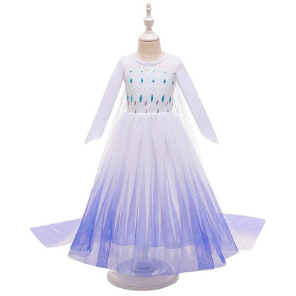 Elsa Frozen Long Sleeve Sequin Dress