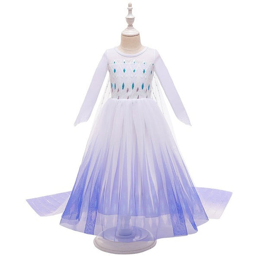 Elsa Frozen Long Sleeve Sequin Dress