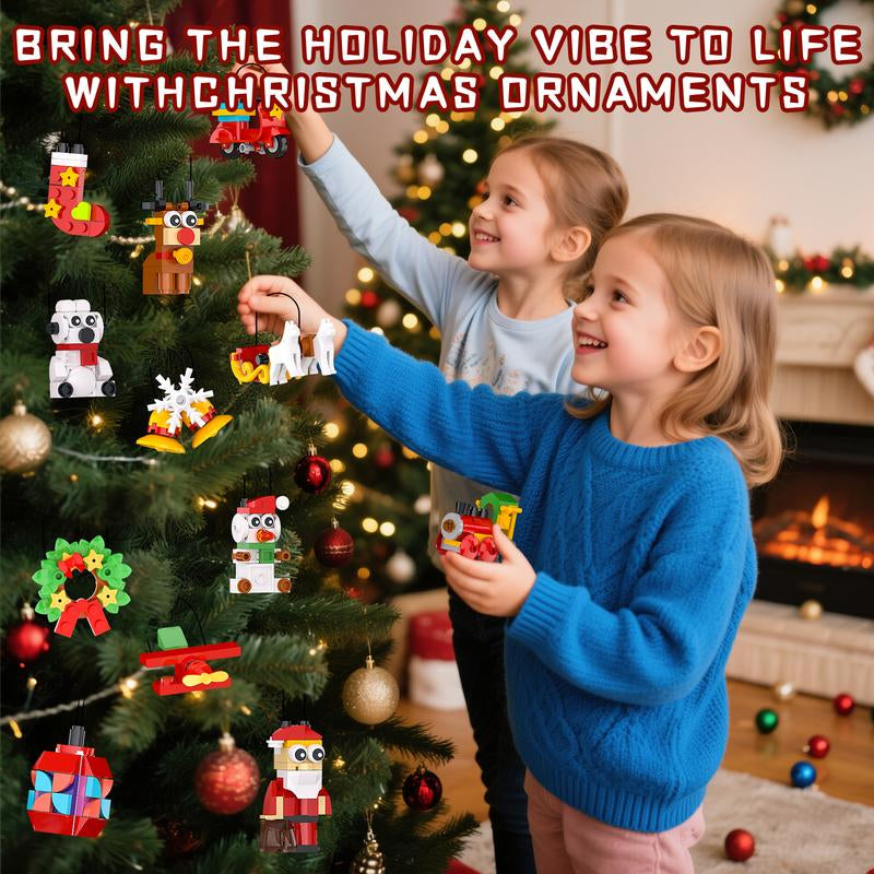 BUILDIFY Advent Calendar 2025 - 24 Days Countdown to Christmas Surprise Toys for Kids Boys Girls Compatible with Lego Festive Family Activity Christmas Countdown Gift Holiday Building Blocks