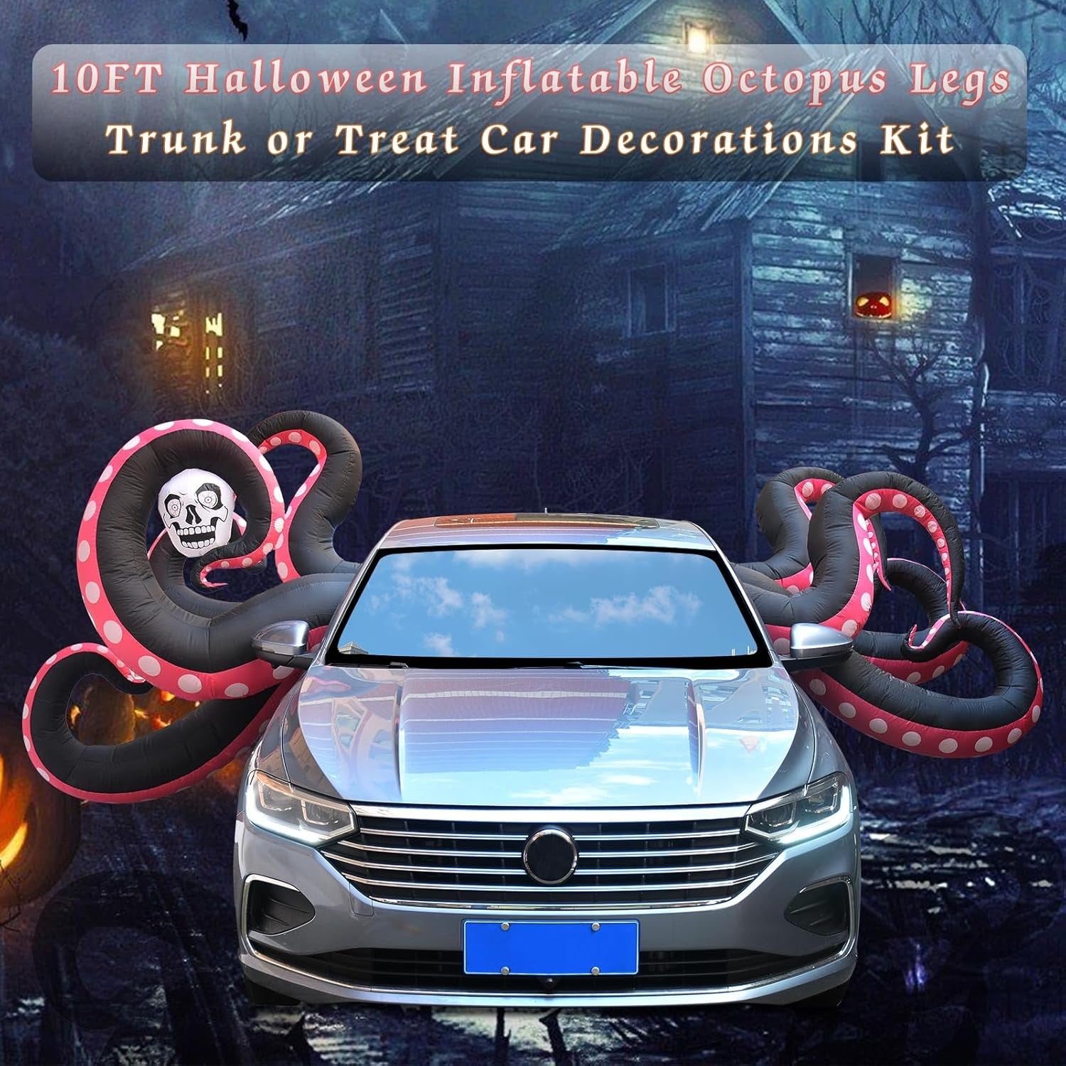 12 FT Halloween Inflatable Octopus Legs Decoration, Inflatable Octopus