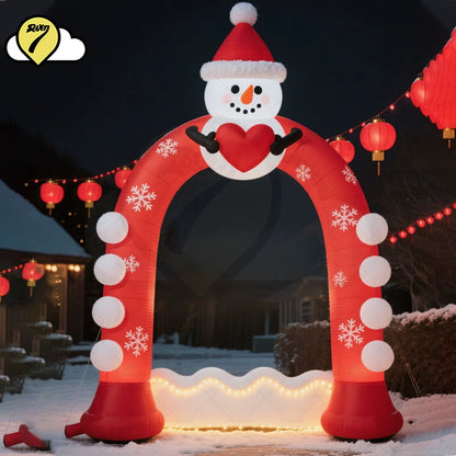 2025 Outdoor Giant Inflatable Santa Claus Arch Christmas Promotion Archway Inflatable Christmas Arch for Christams Decoration