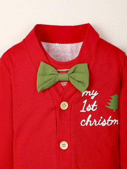 Baby Girl Boy Christmas Outfit My 1St Christmas Baby Boy Infant New Year 4 Pcs Set
