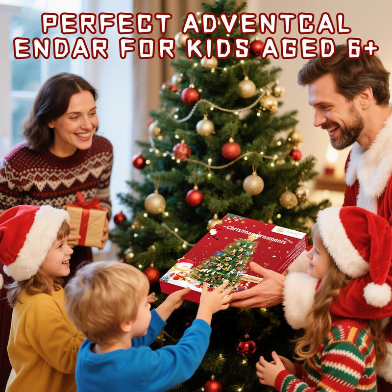 BUILDIFY Advent Calendar 2025 - 24 Days Countdown to Christmas Surprise Toys for Kids Boys Girls Compatible with Lego Festive Family Activity Christmas Countdown Gift Holiday Building Blocks